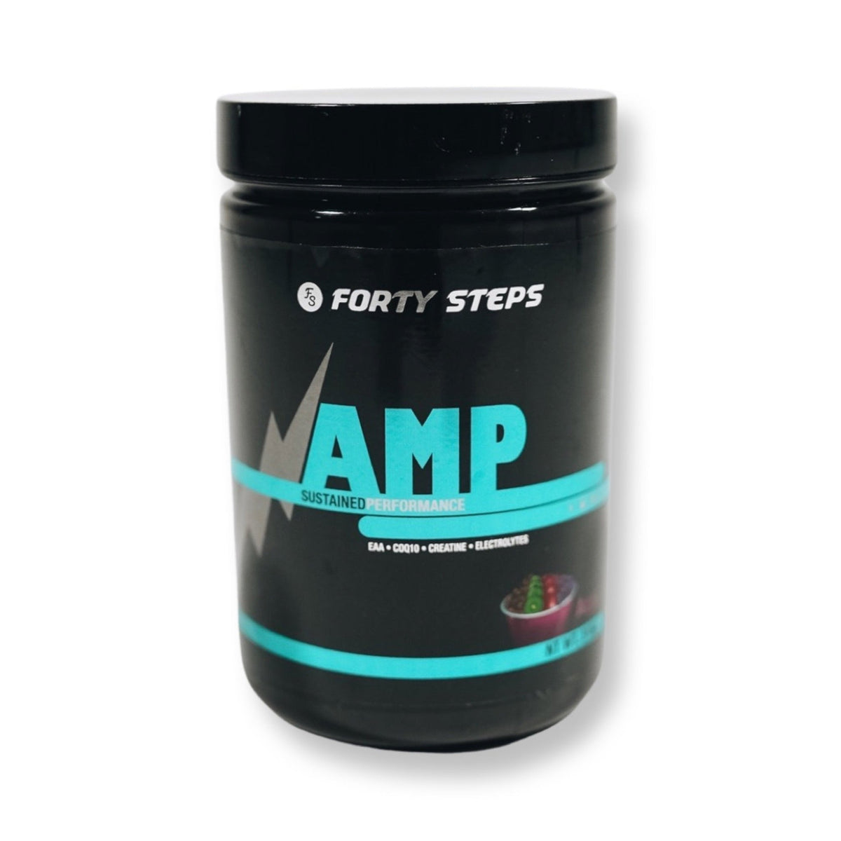 AMP (Preworkout/ Performance) + FREE Shirt & Shaker Bottle - Forty Steps  Fitness