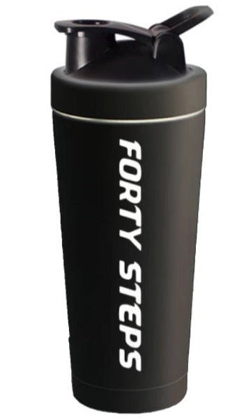 Insulated Metal Shaker Bottle - Forty Steps Fitness