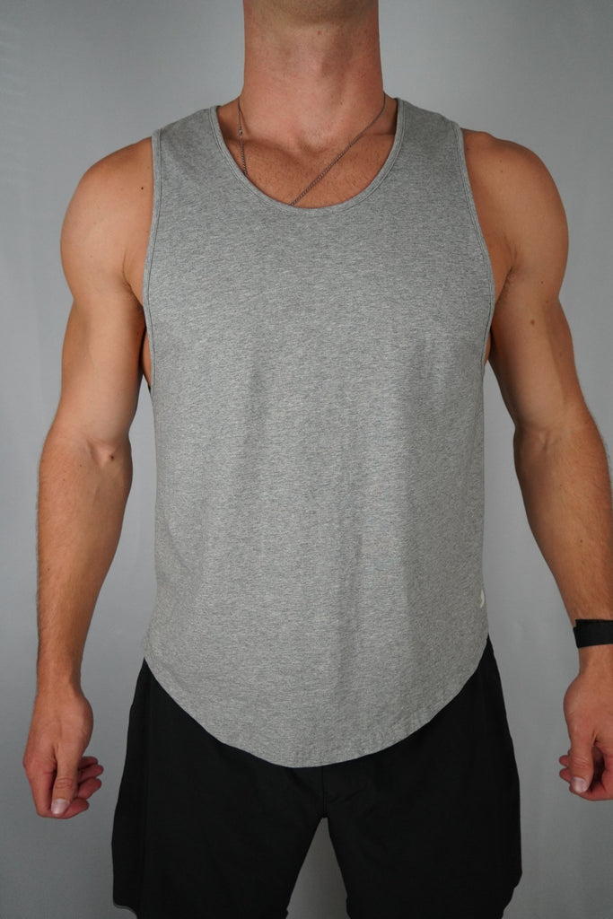 Looking for the best men's workout tank? Grab the Statement Tank from Forty Steps Fitness for premium comfort.